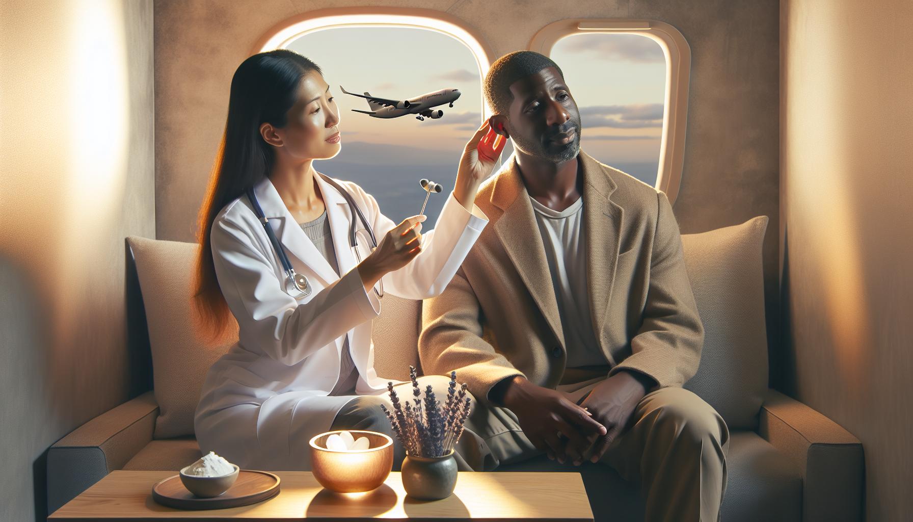 Co způsobuje bolest uší při přistání?